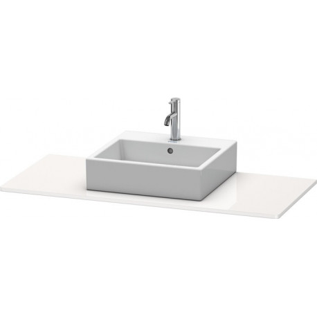 Console Duravit XSQUAREavec découpe 16x800x550mm blanc nordique