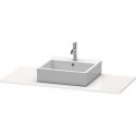 Console Duravit XSQUAREavec découpe 16x800x550mm blanc nordique