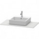Console Duravit XSQUAREavec découpe 16x1000x550mm blanc semi-brillant