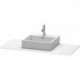 Console Duravit XSQUAREavec découpe 16x1200x550mm blanc brillant lack