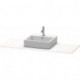 Console Duravit XSQUARE 16x1400x550mmavec découpe gauche blanc mat
