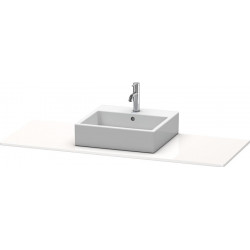 Console Duravit XSQUARE 16x1400x550mmavec découpe gauche blanc brillant