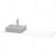 Console Duravit XSQUARE 16x1600x550mmavec découpe gauche blanc mat