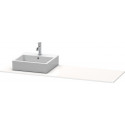 Console Duravit XSQUARE 16x1600x550mmavec découpe droite blanc brillant
