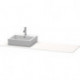 Console Duravit XSQUARE 16x1600x550mmavec découpe droite blanc sdm