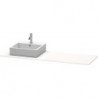 Console Duravit XSQUARE 16x1600x550mmavec découpe droite blanc sdm