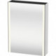 Armoire miroir Duravit XSQUAREavec éclairage 800x600x156mm ouverture droite blanc mat