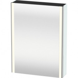 Armoire miroir Duravit XSQUAREavec éclairage 800x600x156mm ouverture droite Bleu clair mat