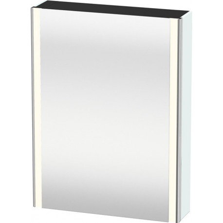 Armoire miroir Duravit XSQUAREavec éclairage 800x600x156mm ouverture droite Bleu clair mat