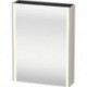 Armoire miroir Duravit XSQUAREavec éclairage 800x600x156mm ouverture droite taupe