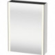 Armoire miroir Duravit XSQUAREavec éclairage 800x600x156mm ouverture droite basalt mat