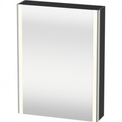 Armoire miroir Duravit XSQUAREavec éclairage 800x600x156mm ouverture droite graphite mat