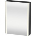 Armoire miroir Duravit XSQUAREavec éclairage 800x600x156mm ouverture droite graphite mat