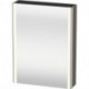 Armoire miroir Duravit XSQUAREavec éclairage 800x600x156mm ouverture droite flanelle gris satin