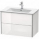 Meuble sous-vasque XSQUARE 560x810x478mm blanc nordique