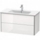 Meuble sous-vasque XSQUARE 560x1010x478mm blanc brillant