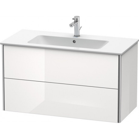 Meuble sous-vasque XSQUARE 560x1010x478mm blanc semi-brillant