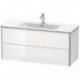 Meuble sous-vasque XSQUARE 560x1210x478mm blanc brillant