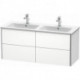 Meuble sous-vasque XSQUARE 560x1280x478mm blanc mat