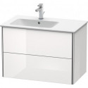 Meuble sous-vasque XSQUARE 560x810x478m avec éclairagecken li blanc mat