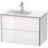 Meuble sous-vasque XSQUARE 560x810x478m avec éclairage li blanc nordique