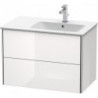 Meuble sous-vasque XSQUARE 560x810x478m avec éclairage re blanc brillant lack