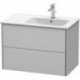 Meuble sous-vasque XSQUARE 560x810x478m avec éclairage re blanc nordique
