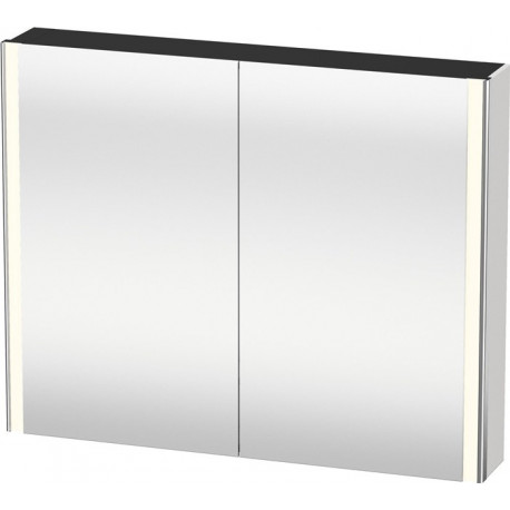 Armoire miroir Duravit XSQUAREavec éclairage 800x1000x156mm basalt mat
