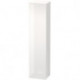 Armoire DURASTYLE 360x400x1800mm ouverture gauche noyer foncé/blanc mat