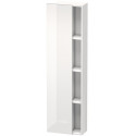 Armoire DURASTYLE 240x500x1800mm ouverture gauche beton/blanc mat