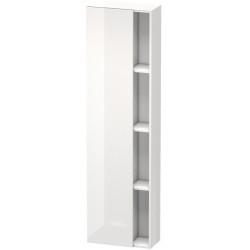 Armoire DURASTYLE 240x500x1800mm ouverture droite noyer foncé/blanc mat