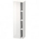 Armoire DURASTYLE 360x500x1800mm ouverture droite beton/blanc mat