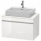 Meuble bas console DURASTYLE 512x800x478mm lin/blanc mat