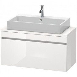 Meuble bas console DURASTYLE 512x1000x478mm noyer foncé/blanc mat