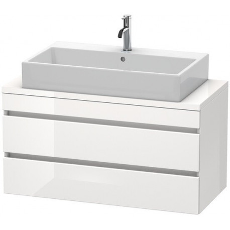 Meuble bas console DURASTYLE 512x1000x478mm noyer foncé/blanc mat