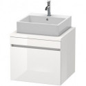Meuble bas console DURASTYLE 512x600x548mm betongris matt/blanc mat