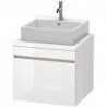 Meuble bas console DURASTYLE 512x600x548mm betongris matt/blanc mat
