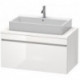 Meuble bas console DURASTYLE 512x1000x548mm betongris matt/blanc mat