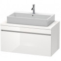 Meuble bas console DURASTYLE 512x1000x548mm betongris matt/blanc mat