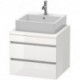 Meuble bas console DURASTYLE 512x600x548mm lin/blanc mat