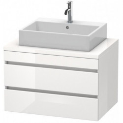 Meuble bas console DURASTYLE 512x800x548mm betongris matt/blanc mat