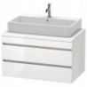 Meuble bas console DURASTYLE 512x900x548mm betongris matt/blanc mat