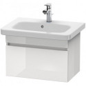 Meuble sous-vasque DURASTYLE 368x580x398mm noyer foncé/blanc mat