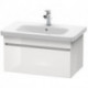 Meuble sous-vasque DURASTYLE 448x730x398mm betongris matt/blanc mat