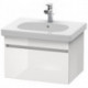 Meuble sous-vasque DURASTYLE 453x600x398mm betongris matt/blanc mat