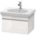 Meuble sous-vasque DURASTYLE 453x600x398mm betongris matt/blanc mat