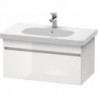 Meuble sous-vasque DURASTYLE 453x800x398mm noyer foncé/blanc mat
