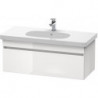 Meuble sous-vasque DURASTYLE 453x1000x398mm betongris matt/blanc mat