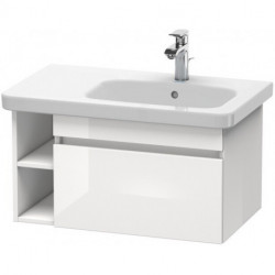 Meuble sous-vasque DURASTYLE 448x730x398mm noyer foncé/blanc mat