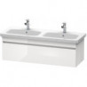 Meuble sous-vasque DURASTYLE 448x1230x398mm lin/blanc mat